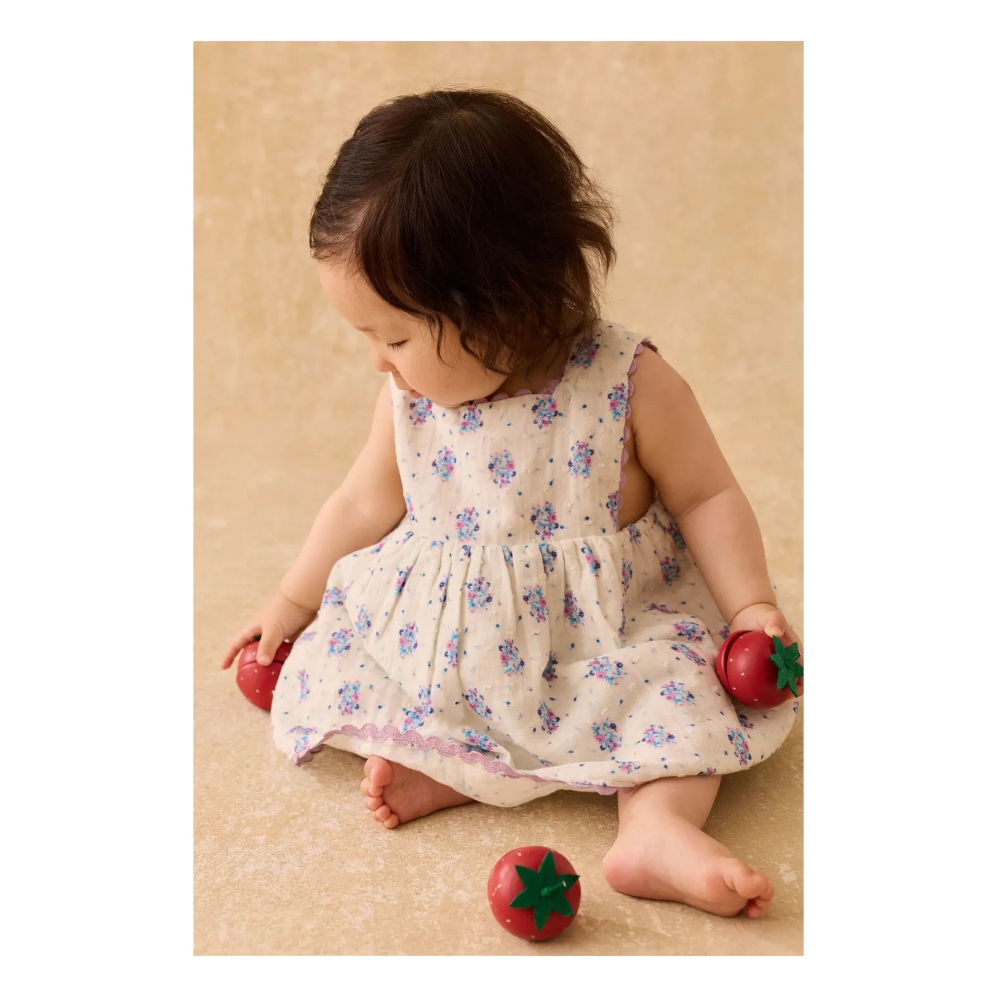Louise Misha - Vestido de tirantes Aloisa Fleurie | Crema