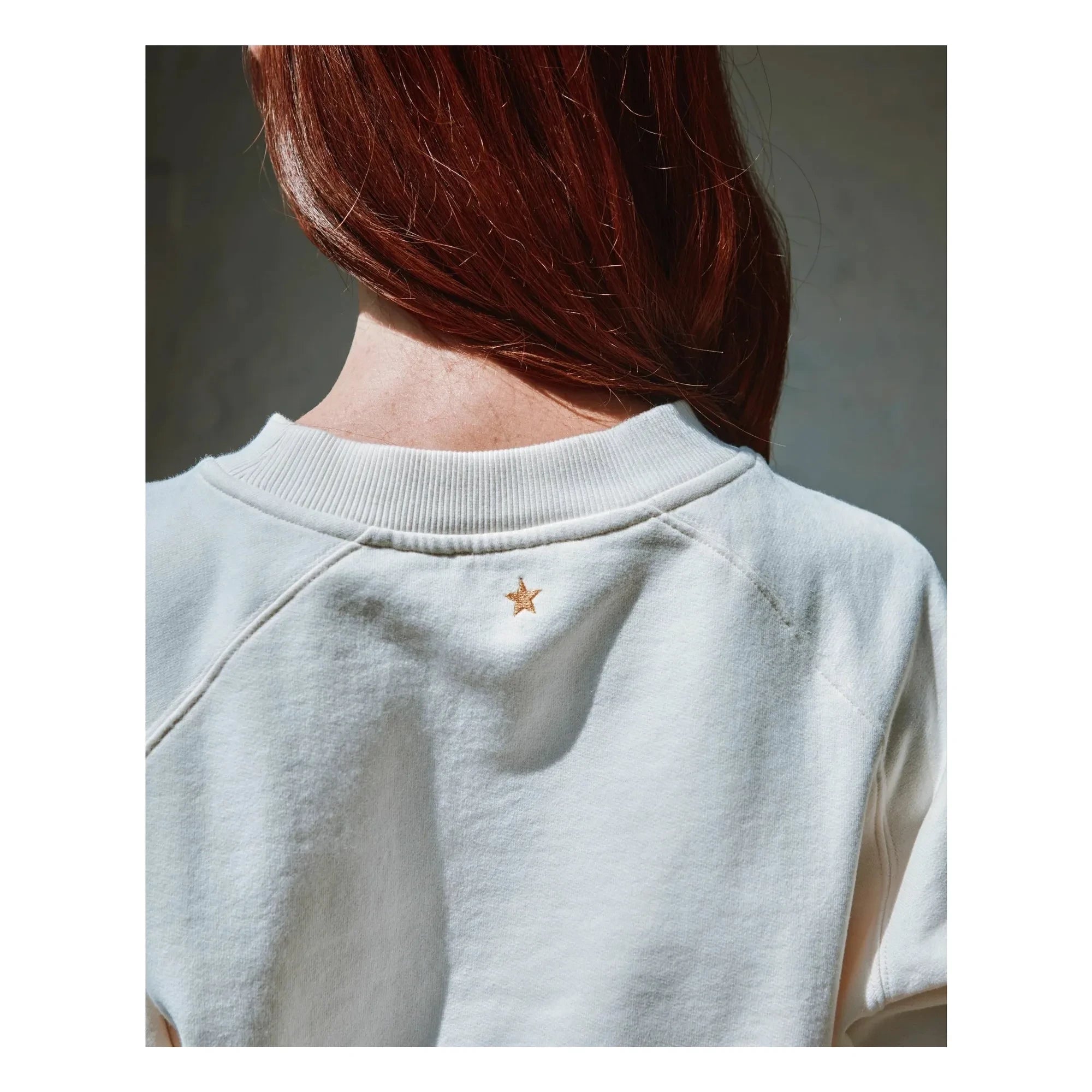 Emile et Ida - Sudadera Carl Sigle de algodón orgánico | Crema