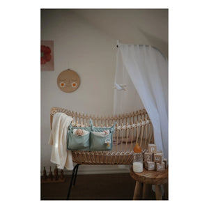 Bermbach Handcrafted - Lola cuna de mimbre - Cuerda de algodón