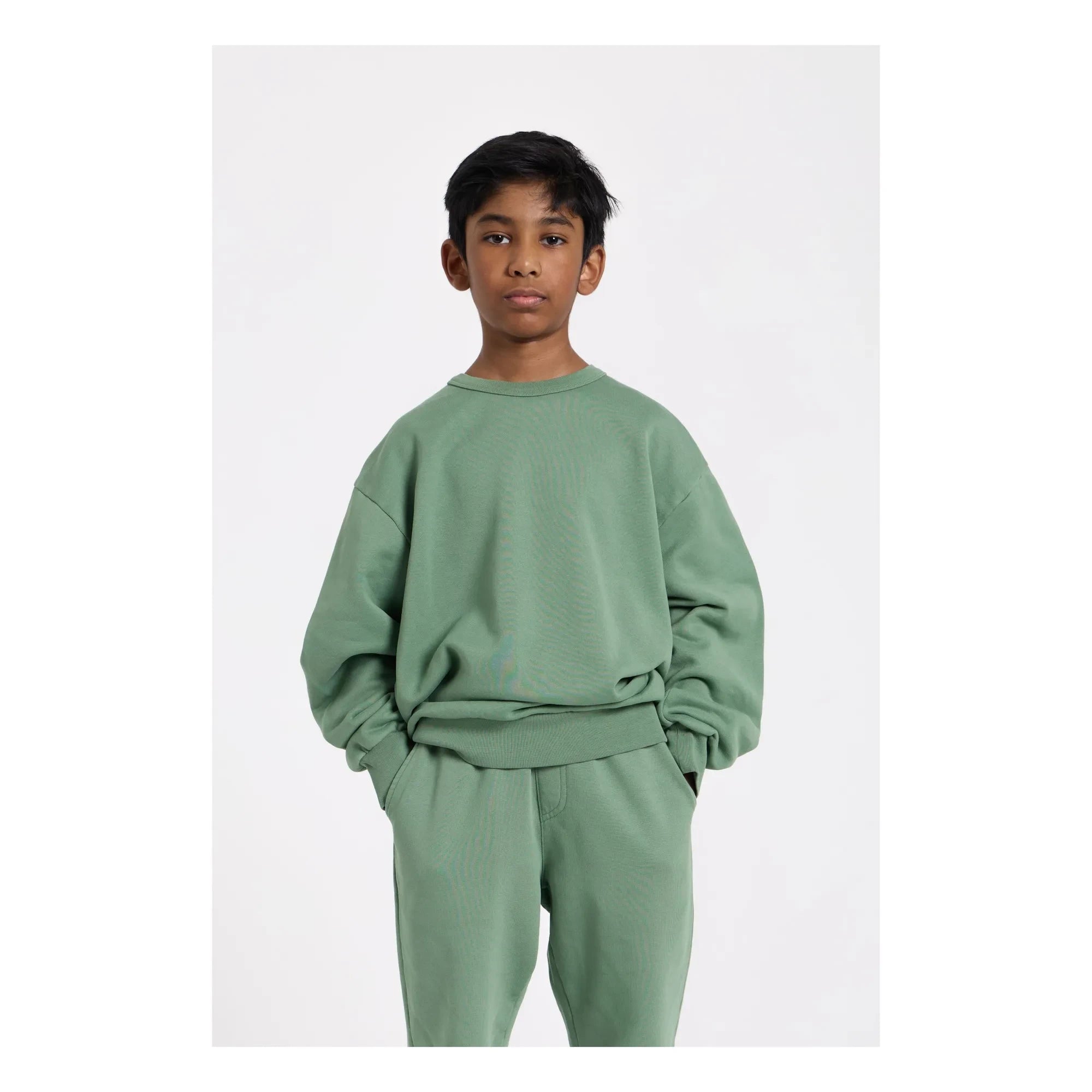 Smallable Niño - Sudadera Arlo de algodón orgánico | Caqui