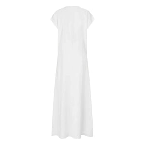 Samsoe Samsoe - Vestido de lino Sadaphne | Blanco