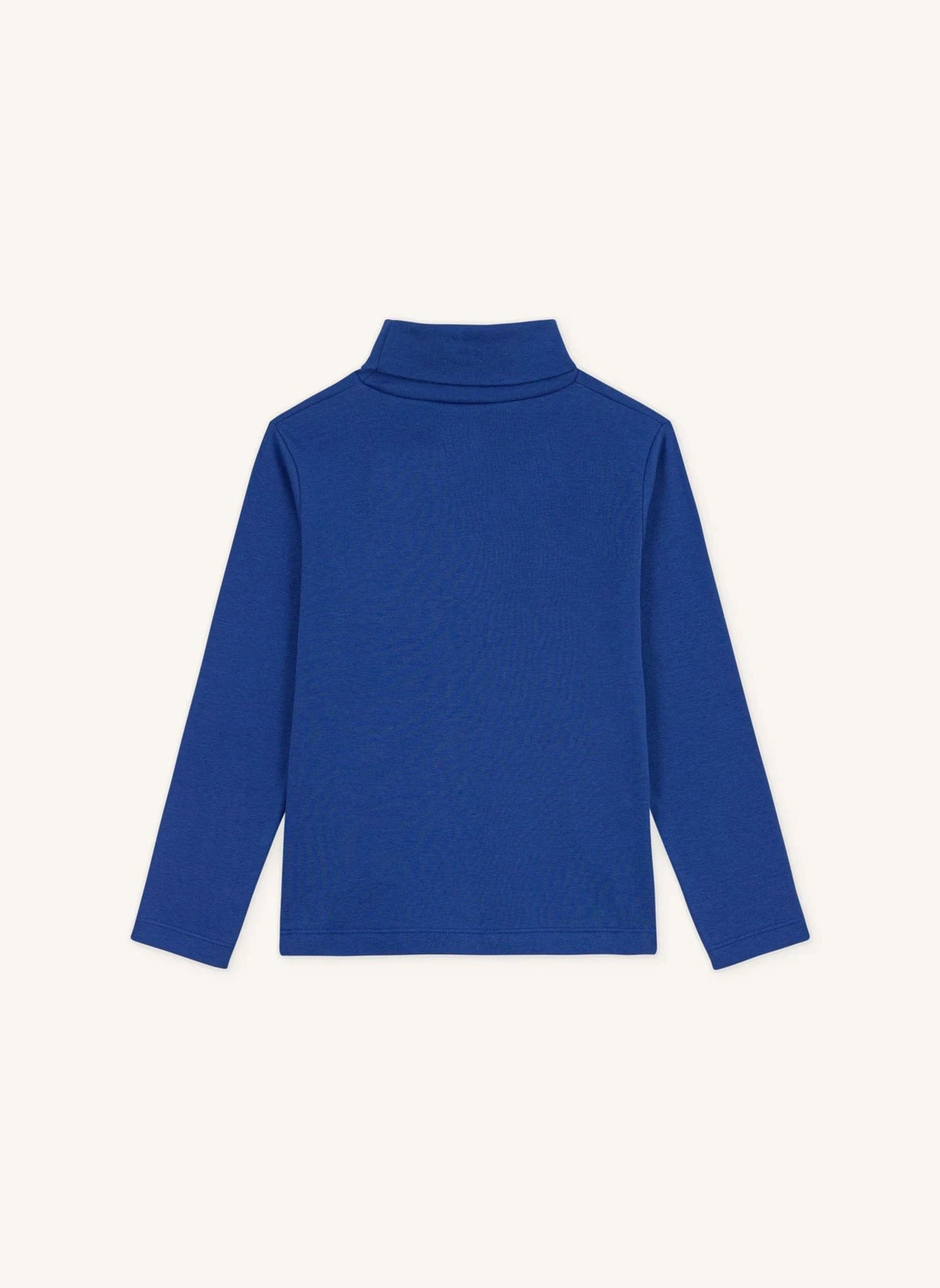 Petit Bateau - Organik pamuk logo balıkçı yaka üst | Mavi