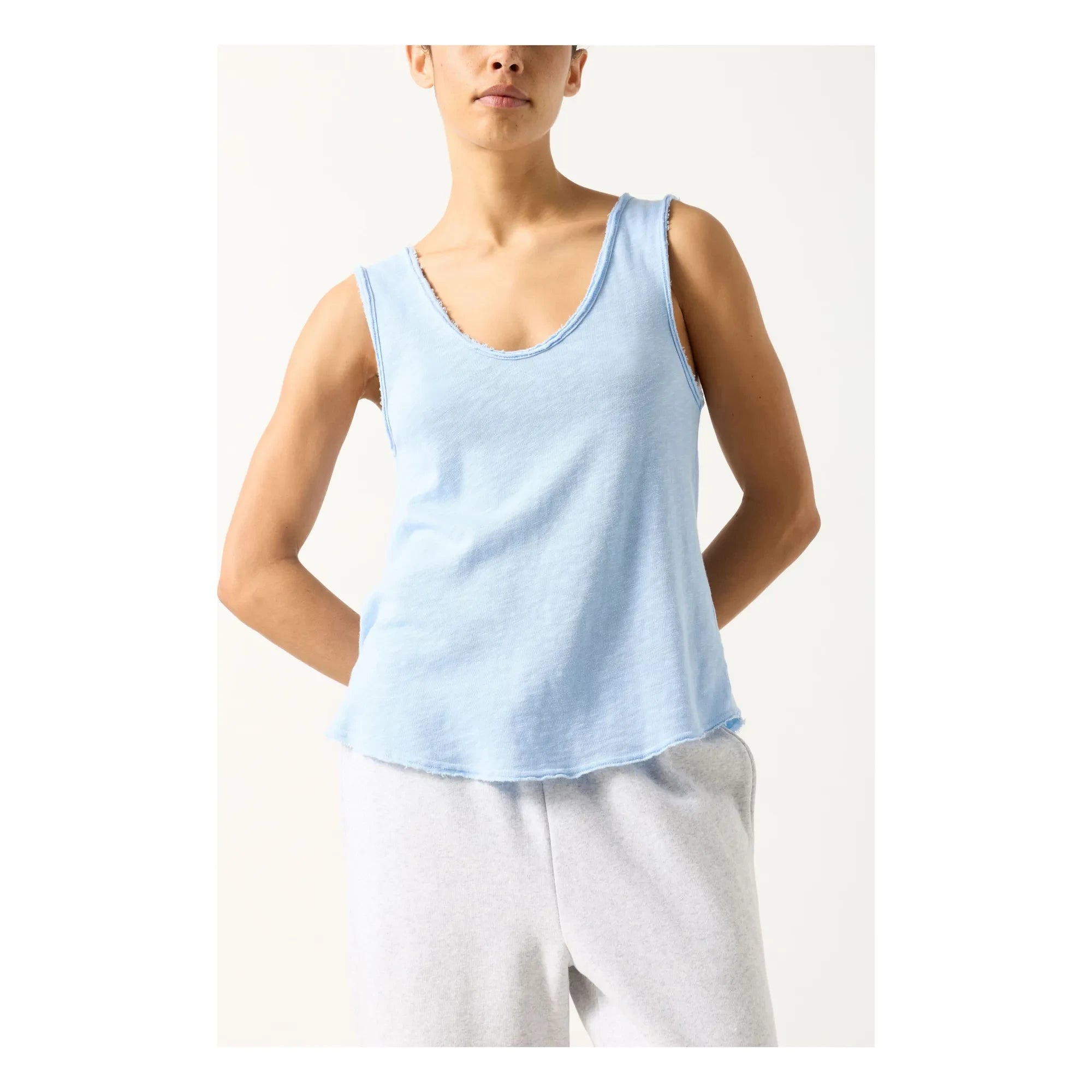 American Vintage - Camiseta de algodón Sonoma | Azul claro
