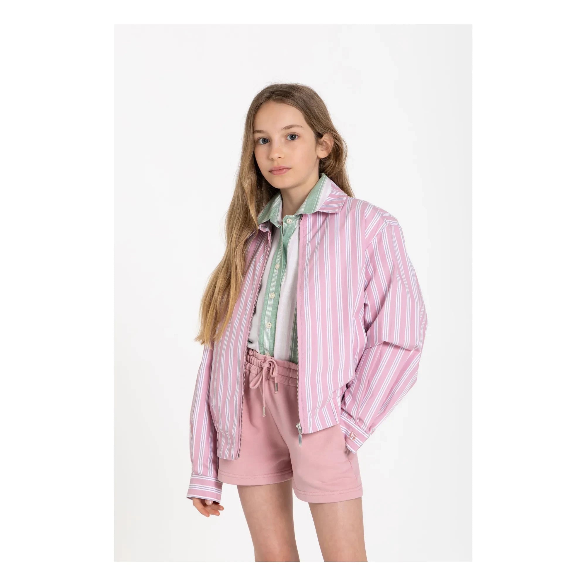 Smallable Niño - Chaqueta de rayas Noah | Rosa Polvo