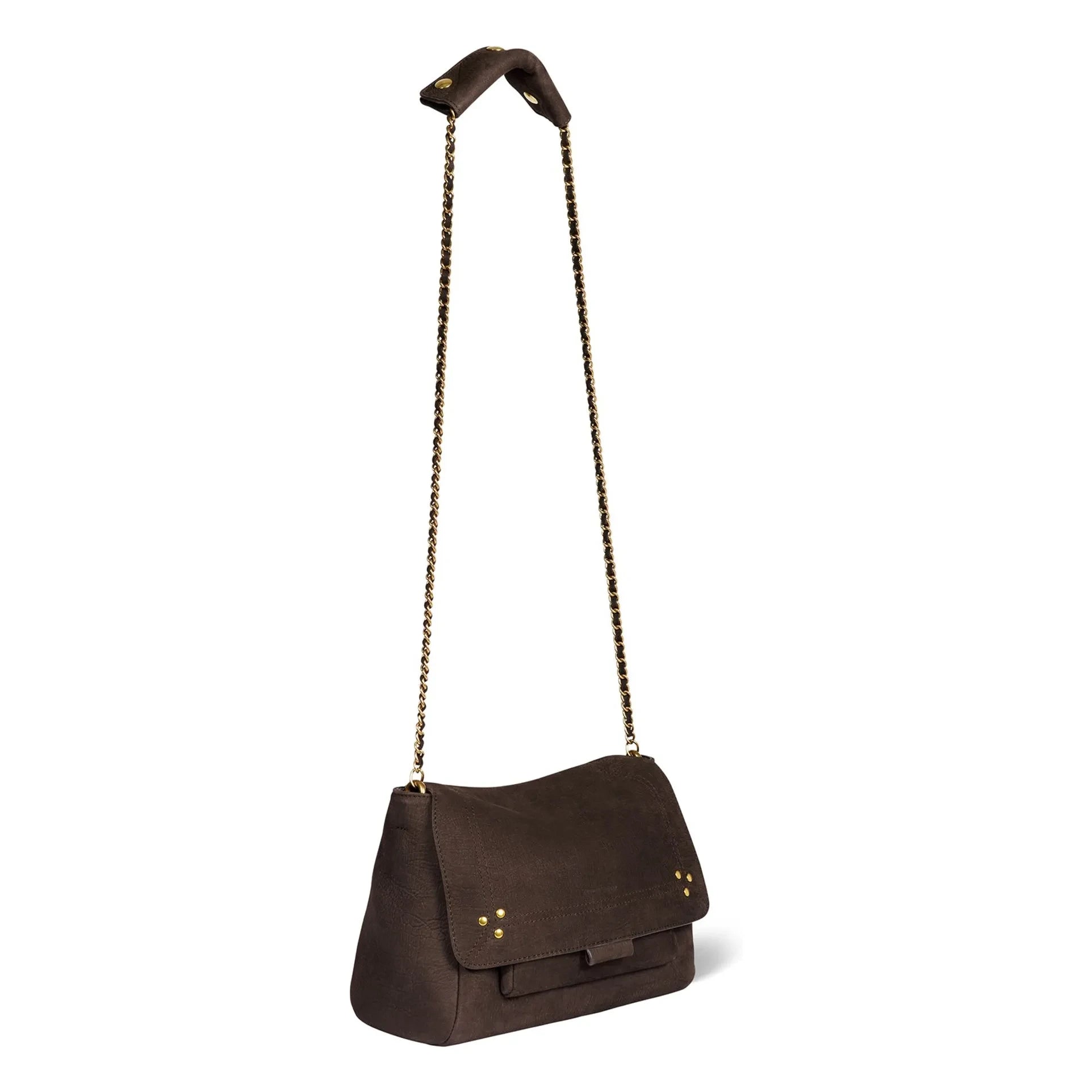 Jérôme Dreyfuss - Bolso Lulu M con Estampado de Cocodrilo Taurillon | Marrón