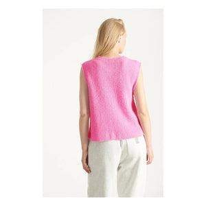 American Vintage - Cárdigan East Alpaca | Rosa chicle