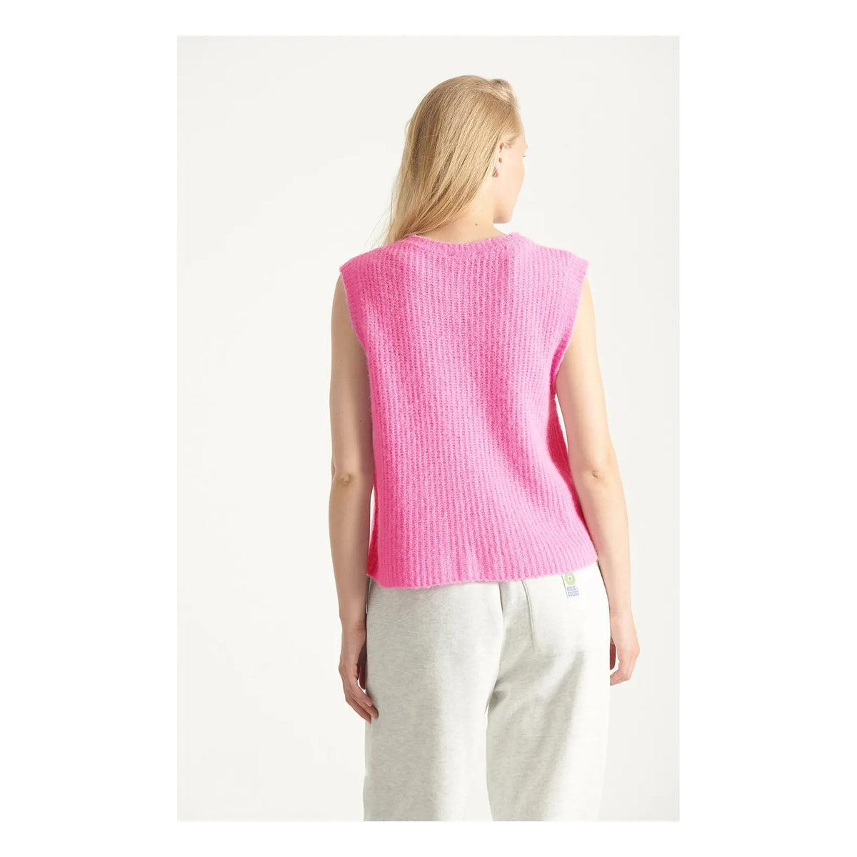 American Vintage - Cárdigan East Alpaca | Rosa chicle
