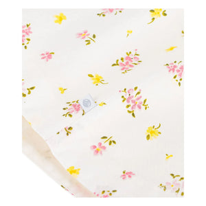 Petit Bateau - Vestido sin mangas de algodón orgánico con estampado floral | Blanco