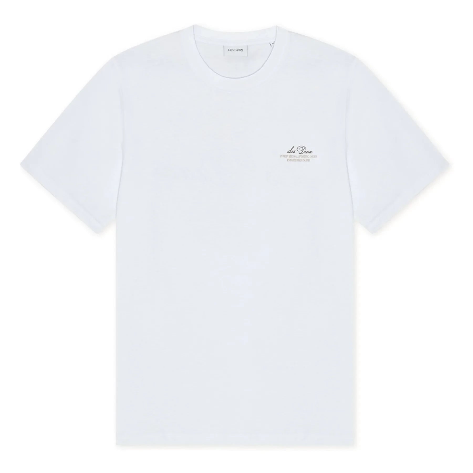 Les Deux - Camiseta de algodón orgánico Ben Globe | Blanca