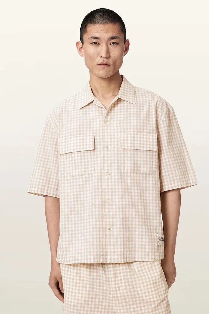 Camisa de algodón Rockland para hombre AllSaints
