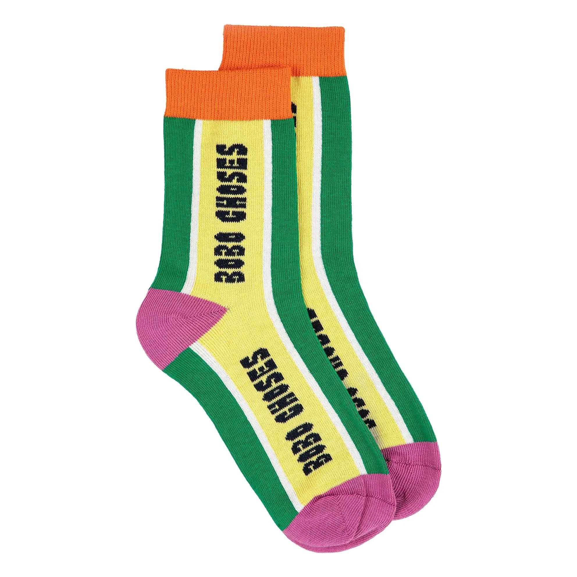 Bobo Choses - Bobo Choses Pack de 2 pares de calcetines de algodón orgánico | Naranja