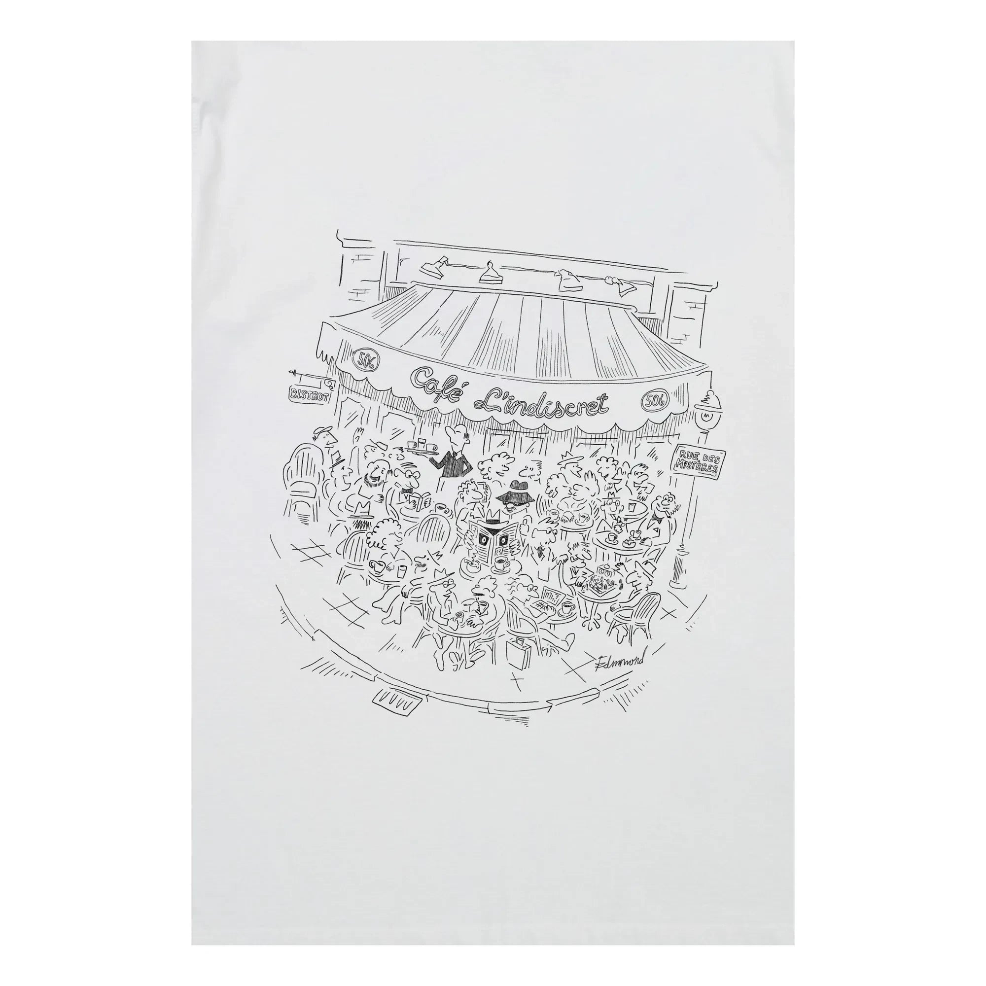 Edmmond Studios - Camiseta L'Indiscret | Blanco