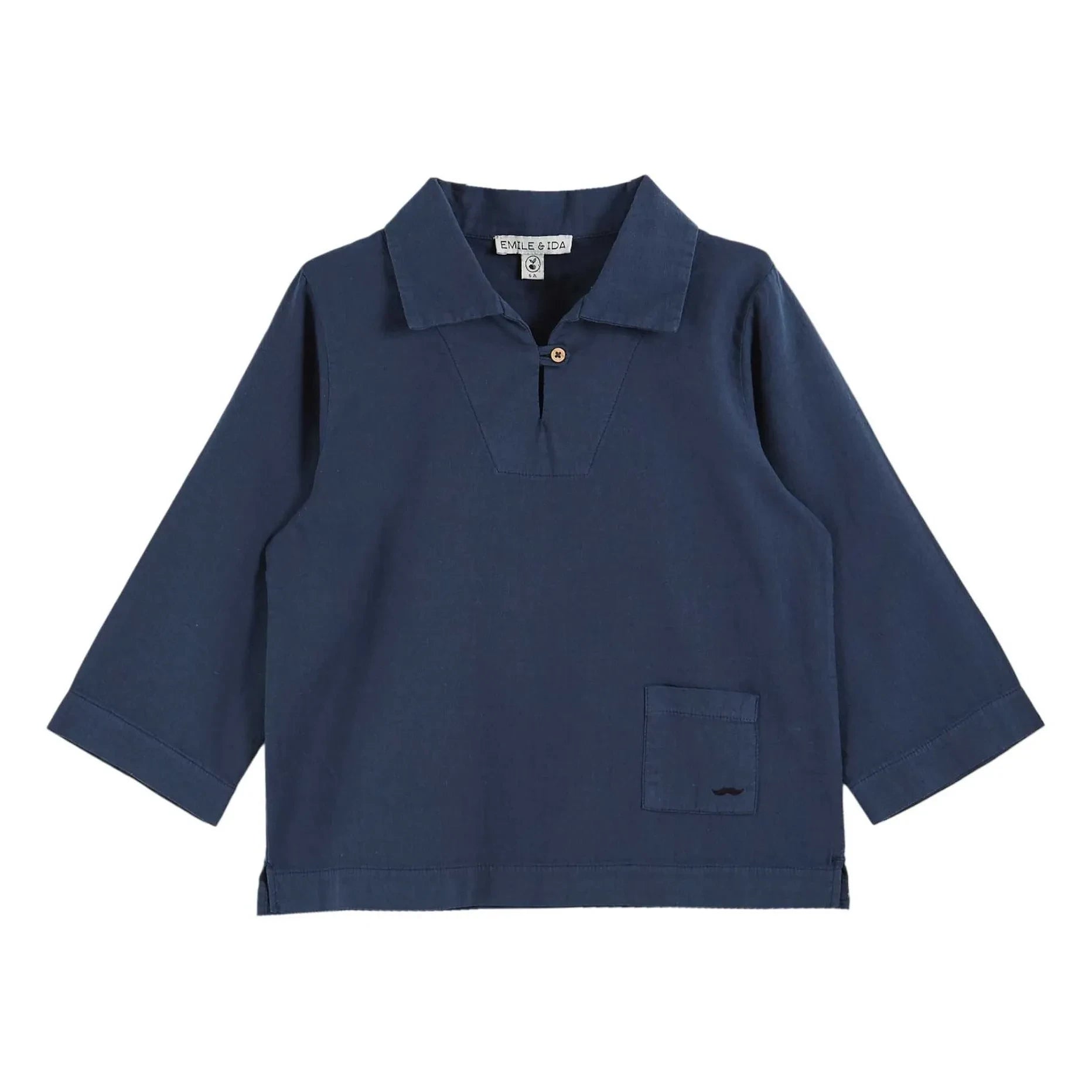 Emile et Ida - Camisa de lino | Azul marino