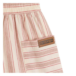 Bonton - Shorts de rayas Lois | Crema