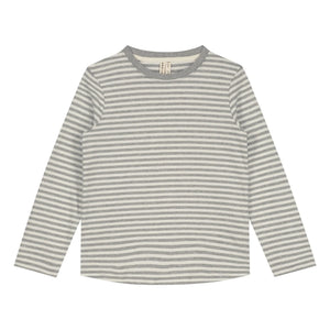 Gray Label - Camiseta de Algodón Orgánico a Rayas | Gris
