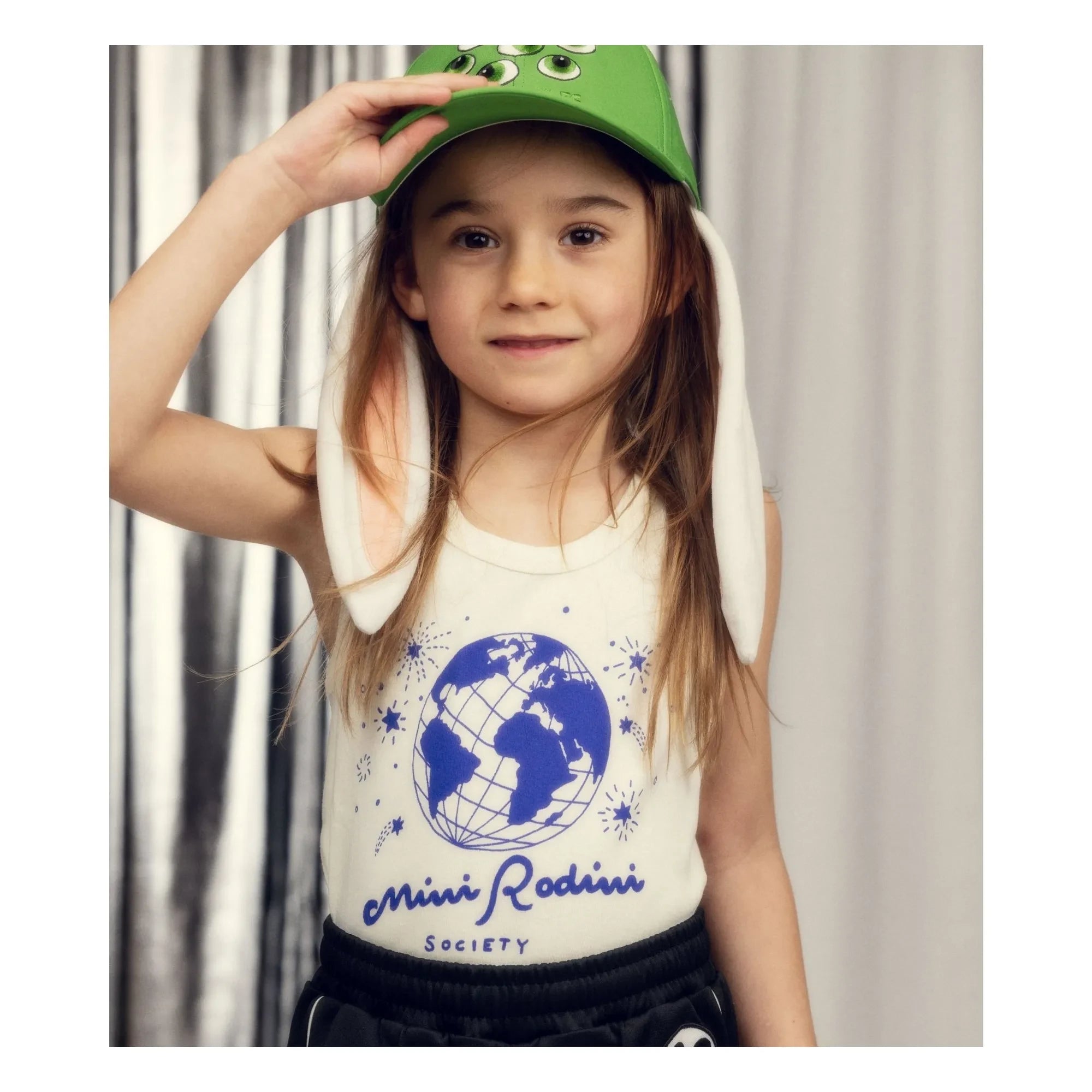 Mini Rodini - Camiseta de tirantes Society de algodón orgánico con certificación GOTS | Crudo