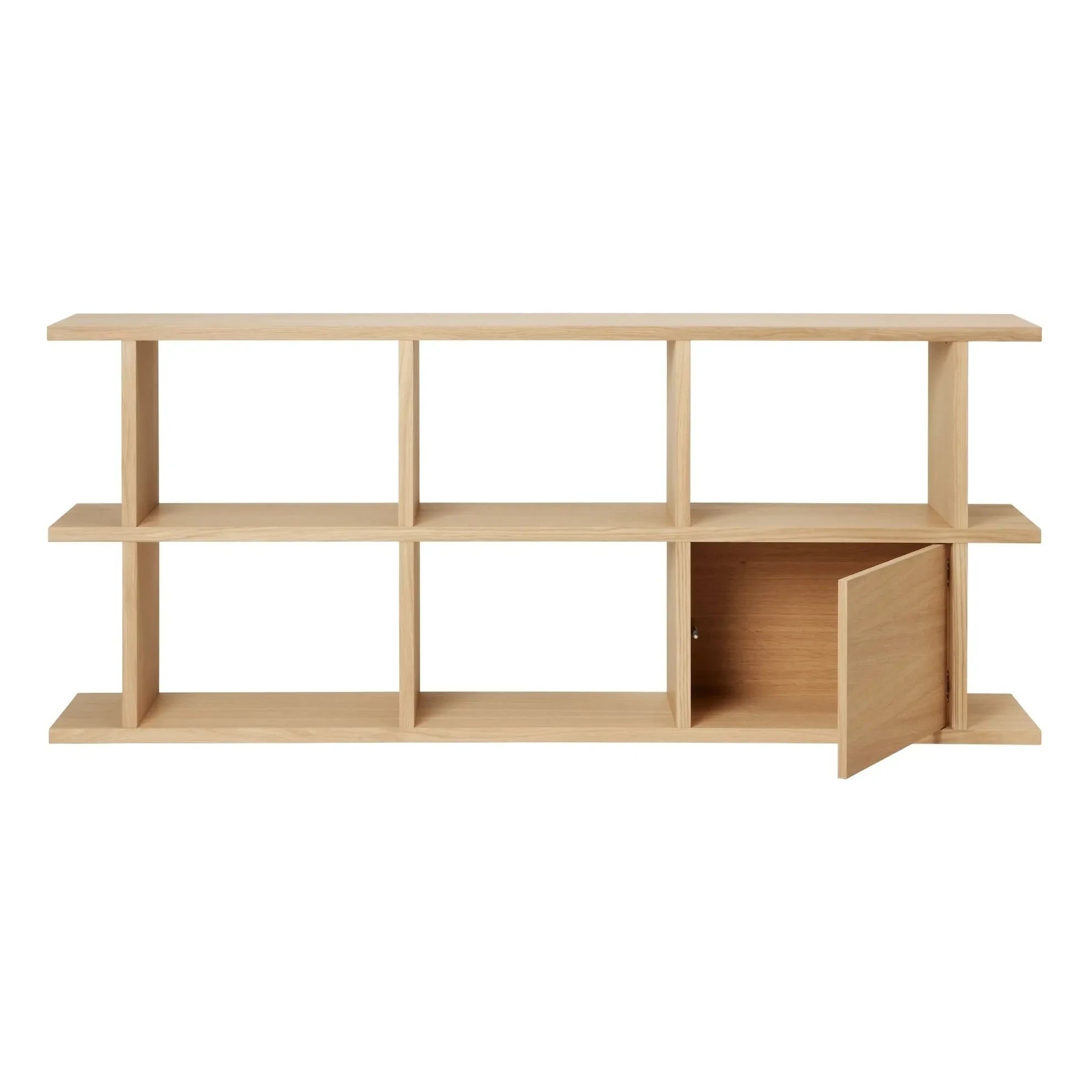 Ferm Living - Módulo de madera para estantería Kona | Roble claro