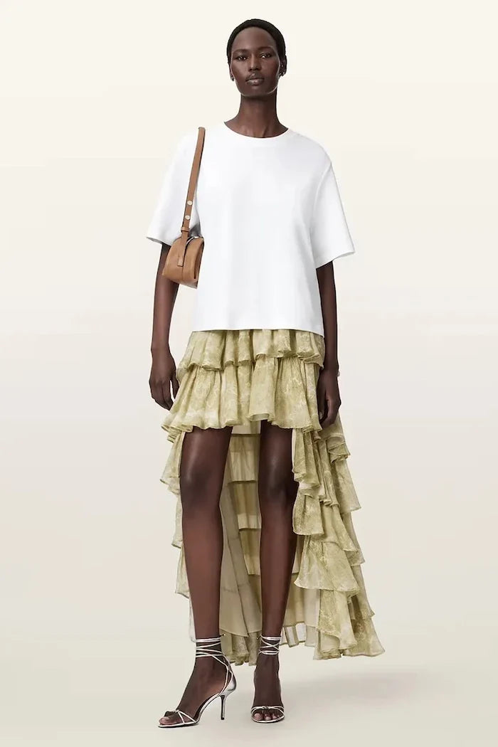 AllSaints Falda asimétrica de viscosa CAVARLY