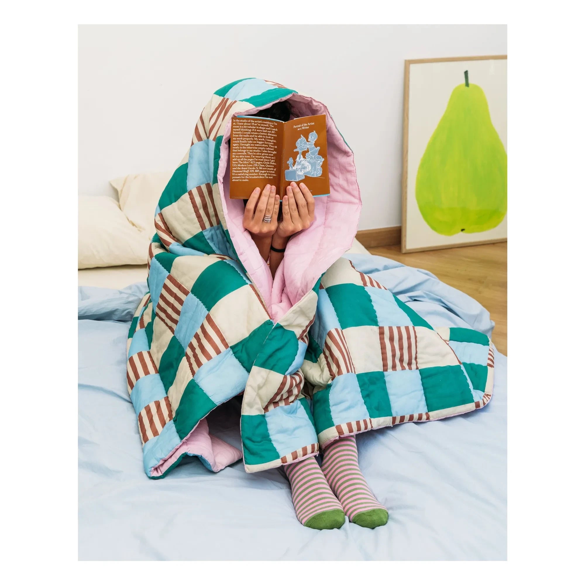 Tarta Gelatina - Manta reversible Playground | Verde