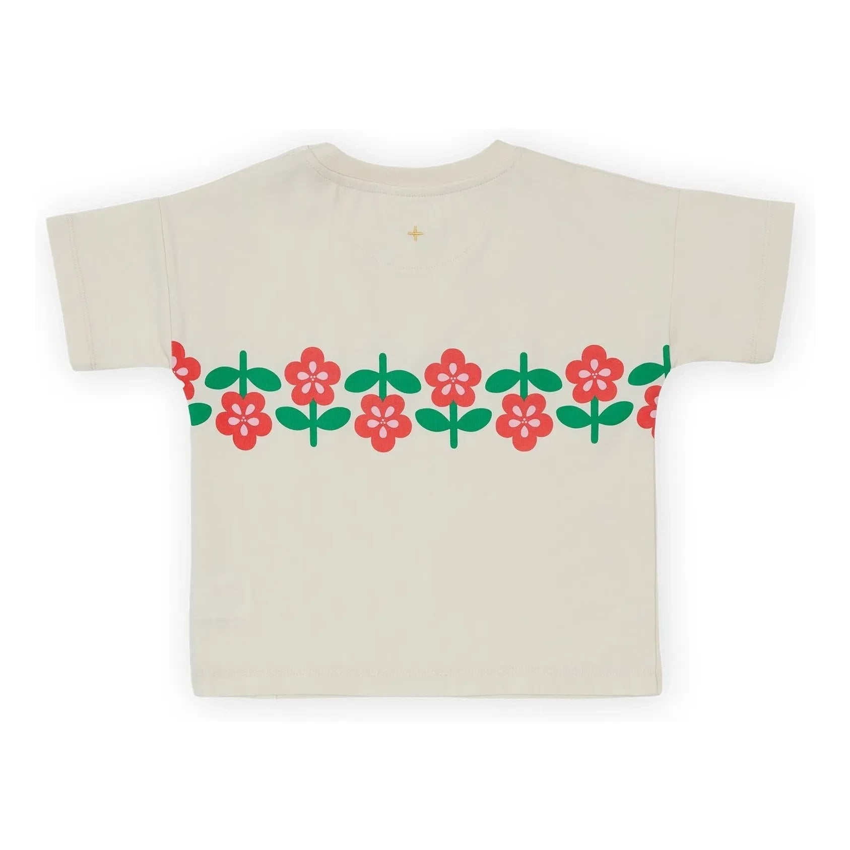 Goldie + Ace - Camiseta con flores | Marfil