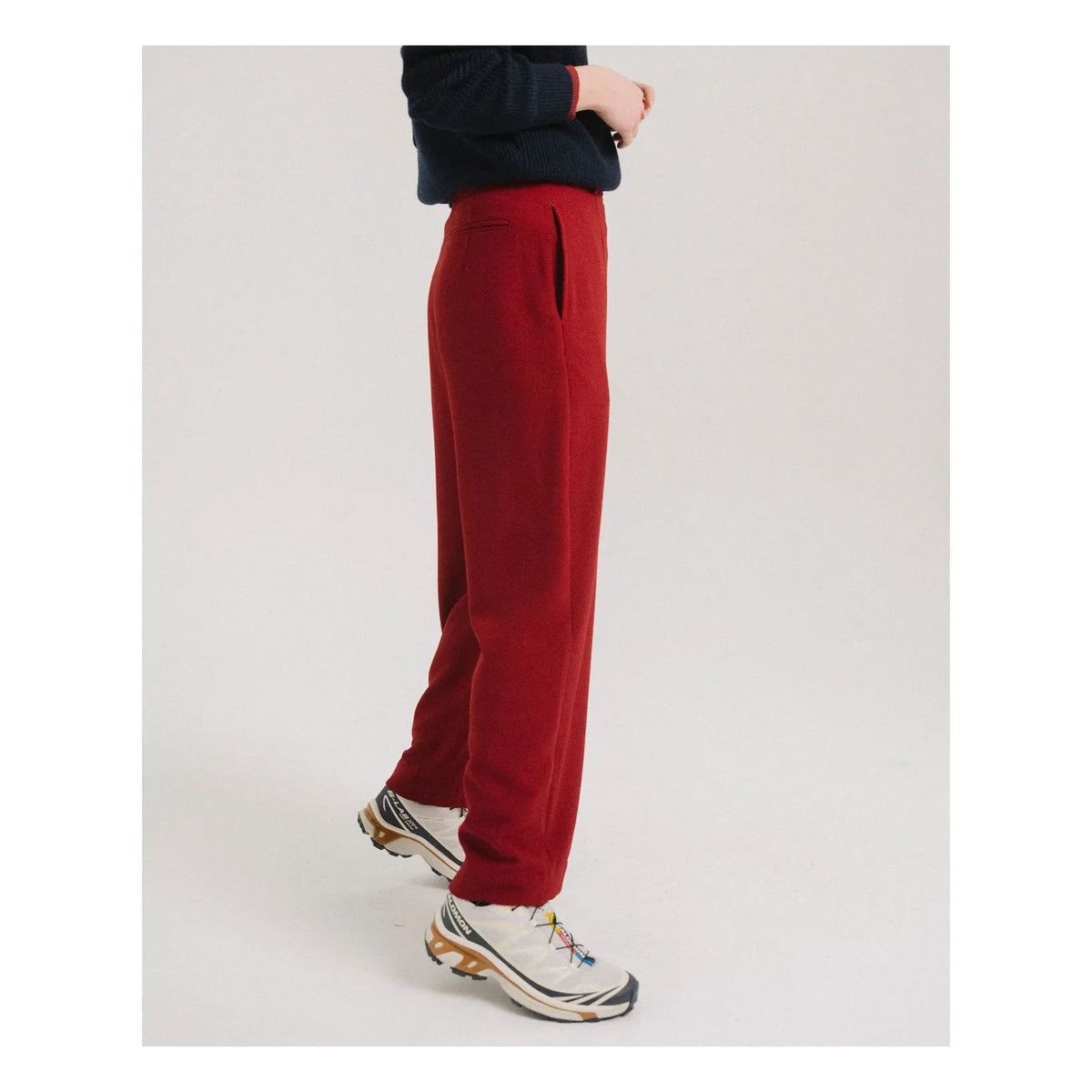 Tinsels - Pantalón Brando de pernera recta | Rojo cereza
