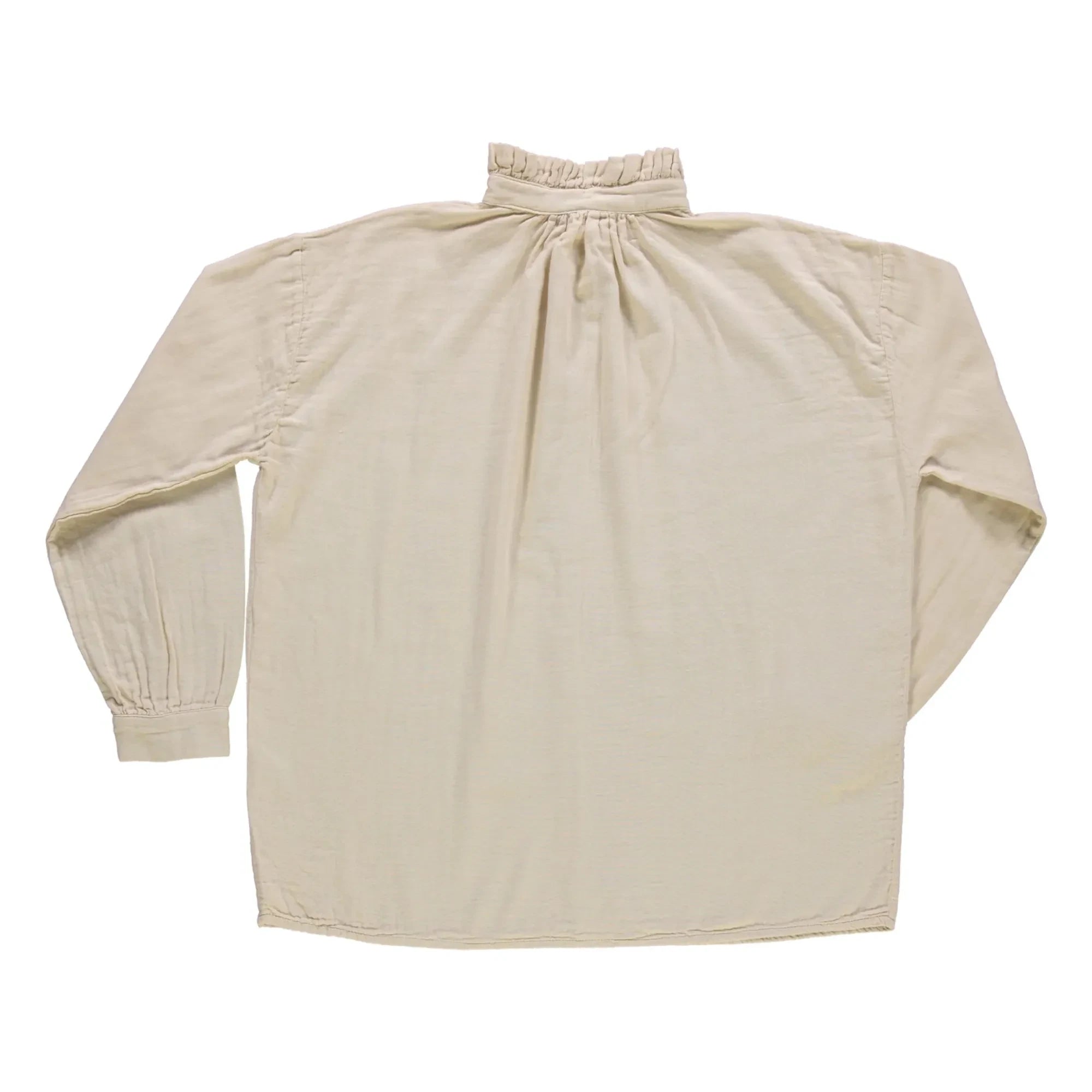 Poudre Organic - Blusa de gasa de algodón doble Rosier - Colección Mujer | Crudo