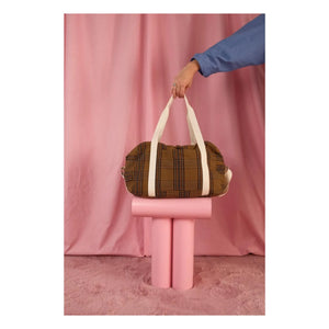 Rose in April - Bolso de maternidad Raphaël Tartan | Marrón