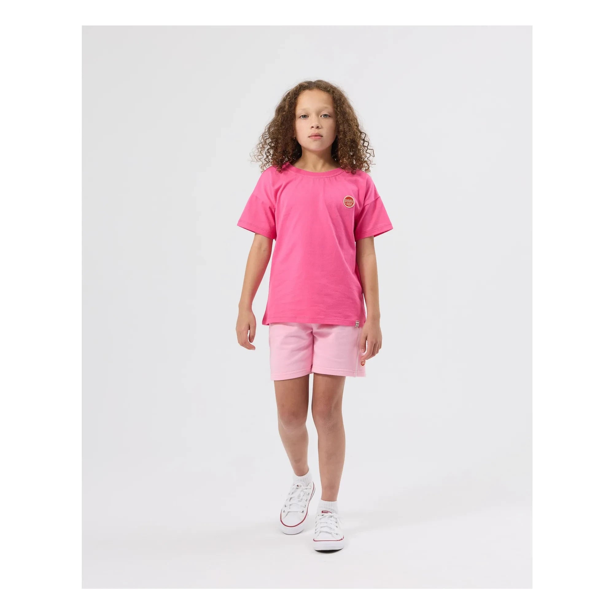 Goldie + Ace - Sudadera corta | Rosa pálido