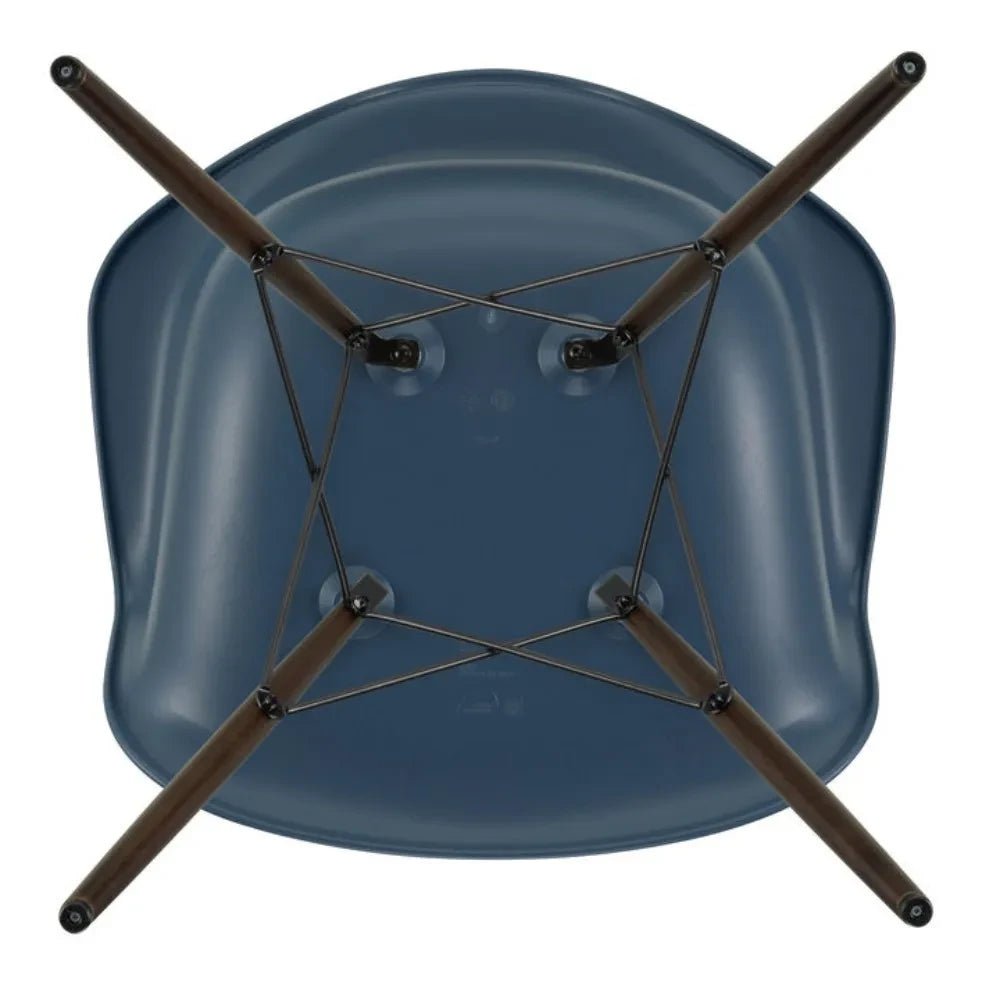 Vitra - Silla DAW - base de arce - Charles & Ray Eames | Azul marino