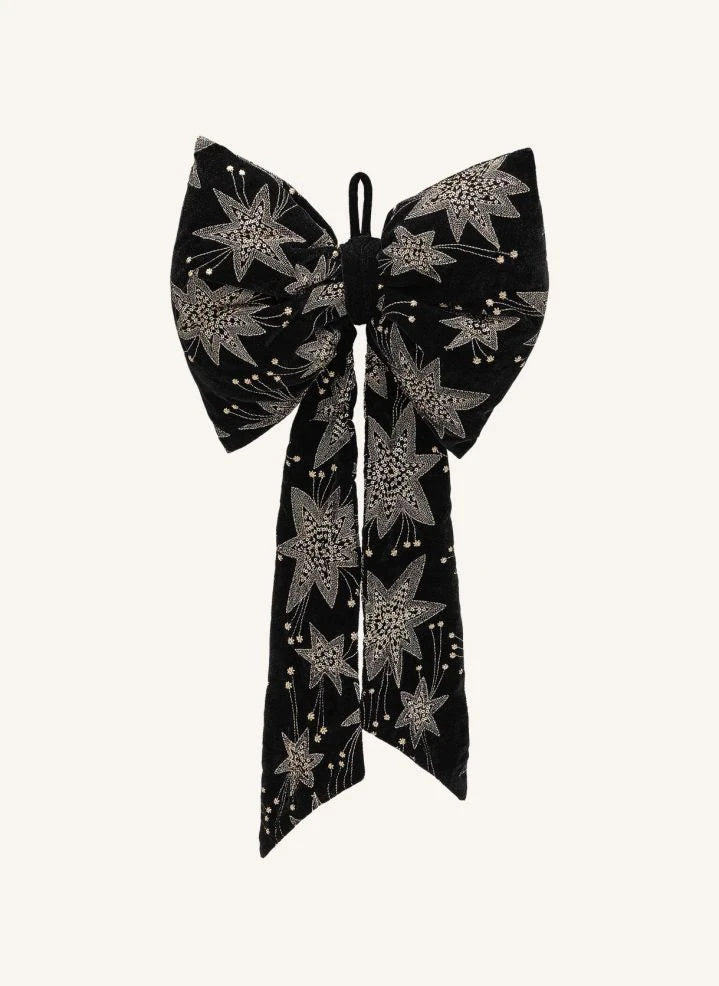Anna + Nina - Estrella Noche Cinta Decorativa de Navidad | Negra