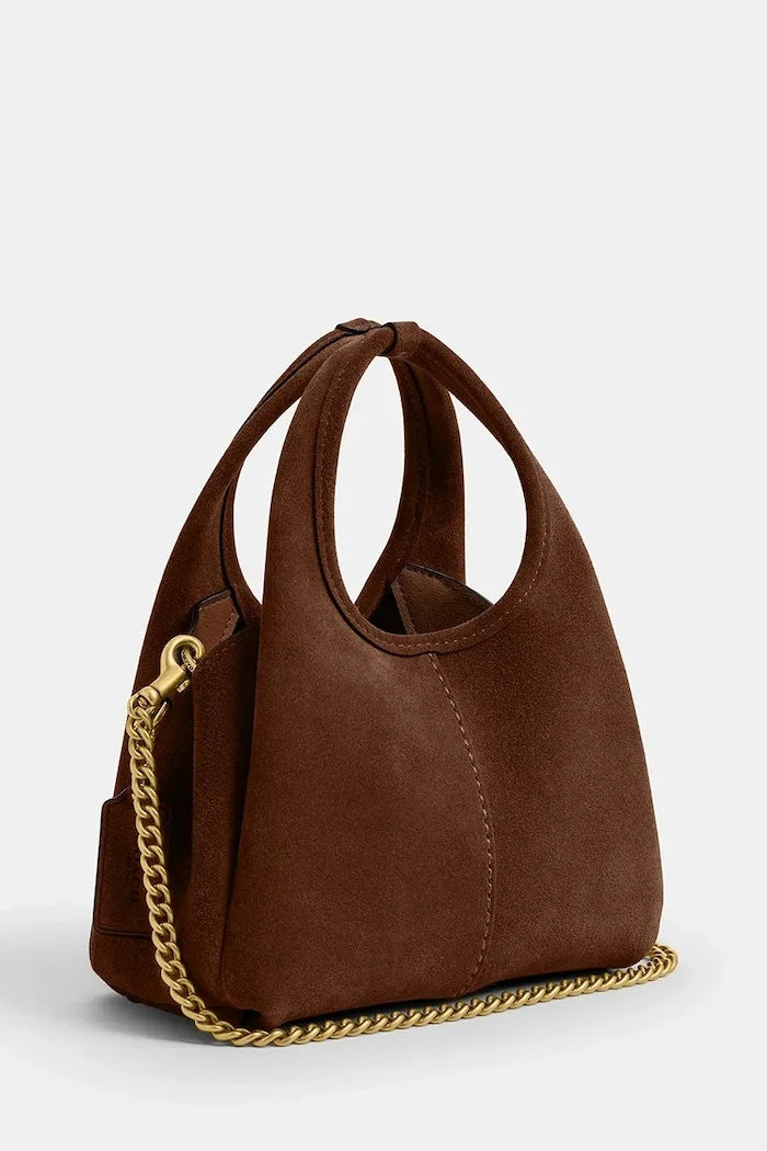 Bolso de hombro de ante Coach Lana 19 para mujer