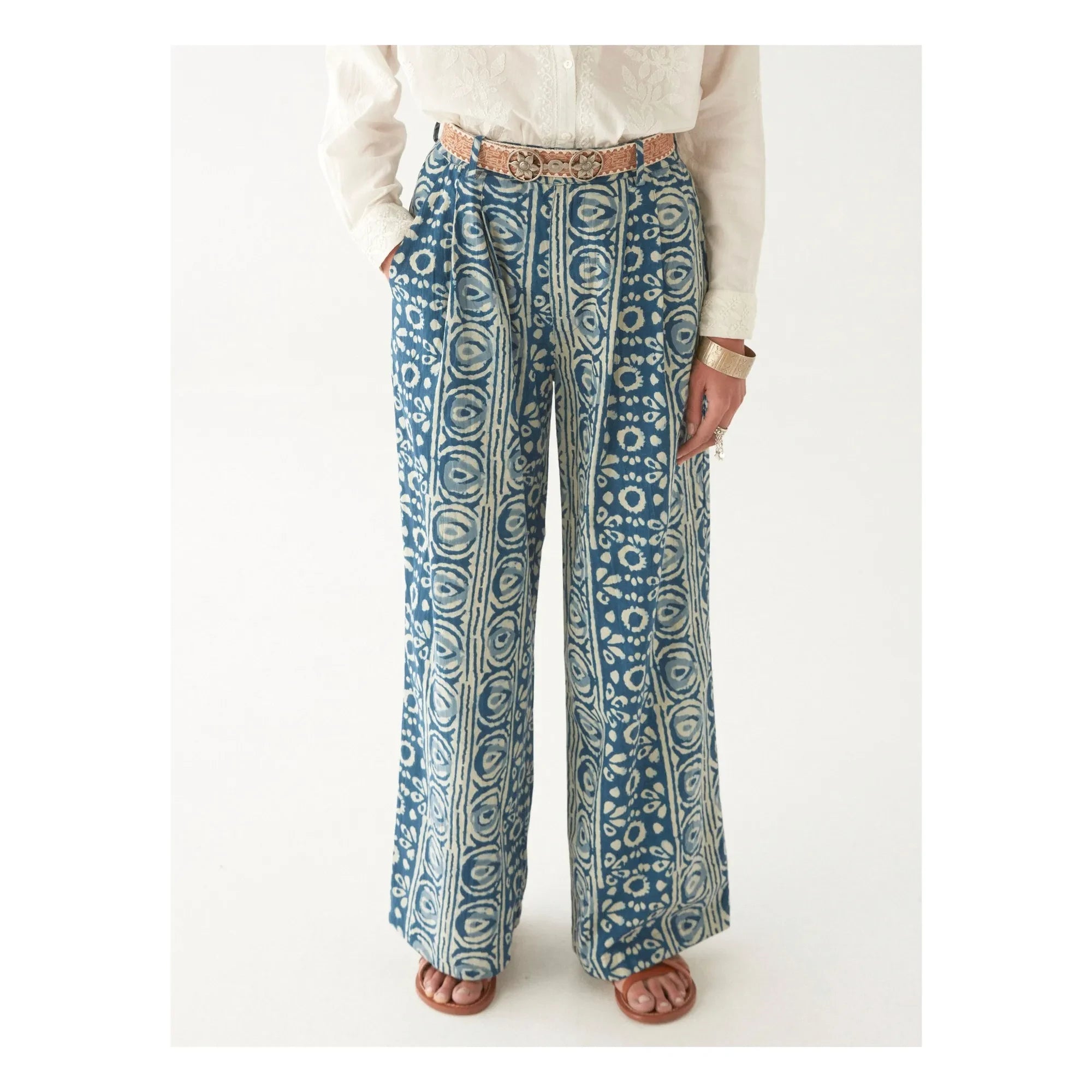 Maison Hotel - Pantalones Giselle Oceano Mare | Azul