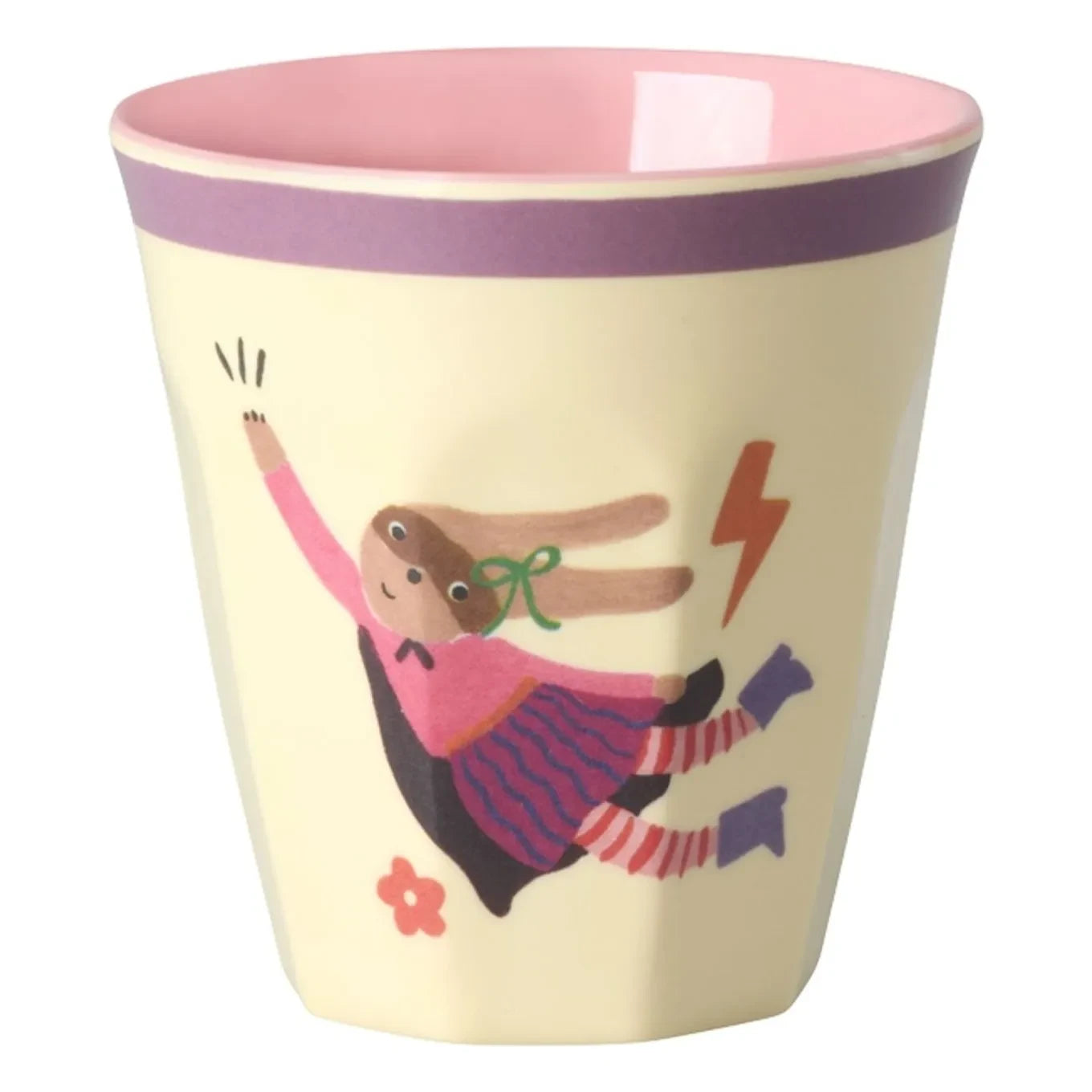 Rice - Vasos de melamina Heroes - Set de 6 | Rosa