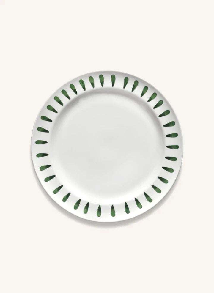 Serax - Platos Charly a Rayas - Set de 2 | Verde