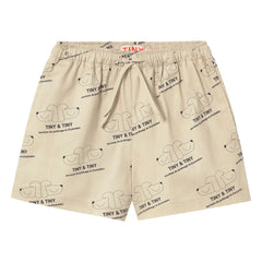 Tinycottons - Pantalones cortos Tiny & Tiny Twill | Beige