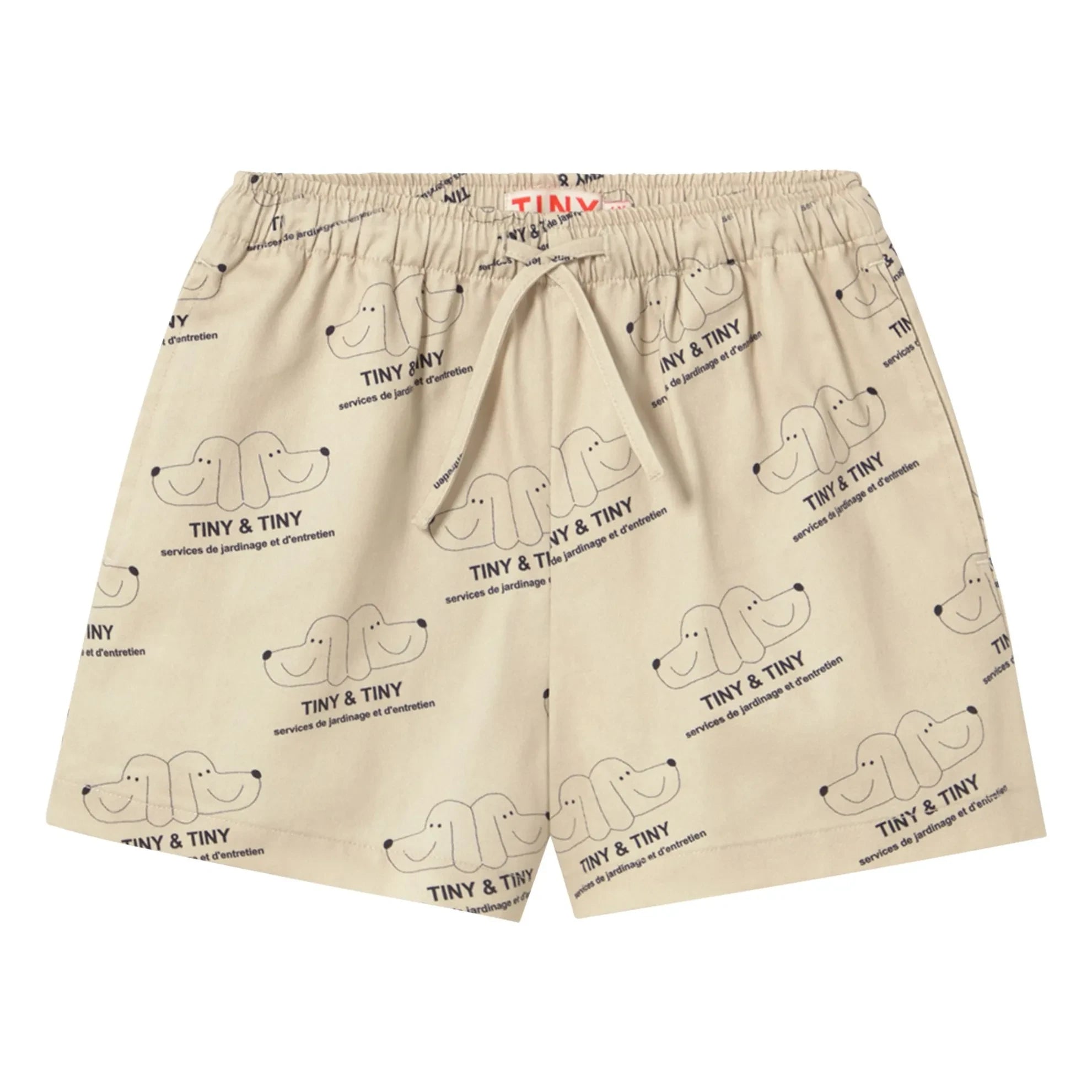 Tinycottons - Pantalones cortos Tiny & Tiny Twill | Beige