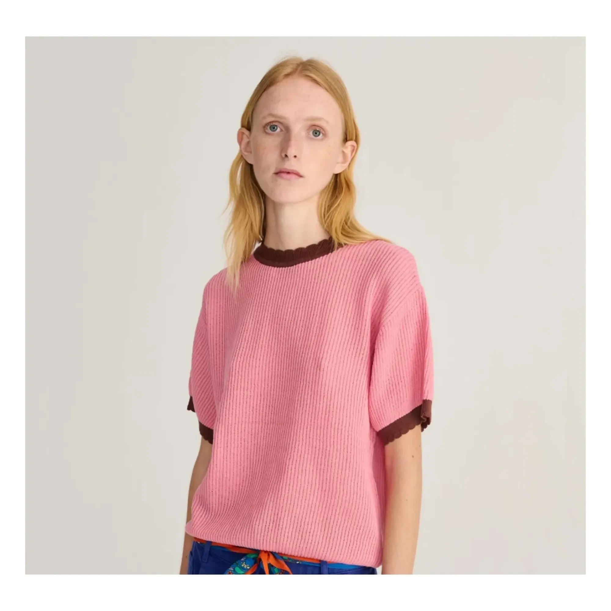 Bobo Choses - Jersey calado de algodón orgánico | Rosa