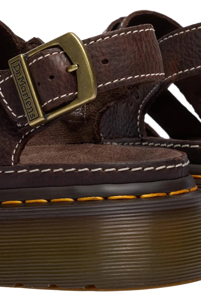 Dr. Martens Wrenlie sandalias de plataforma de cuero para mujer