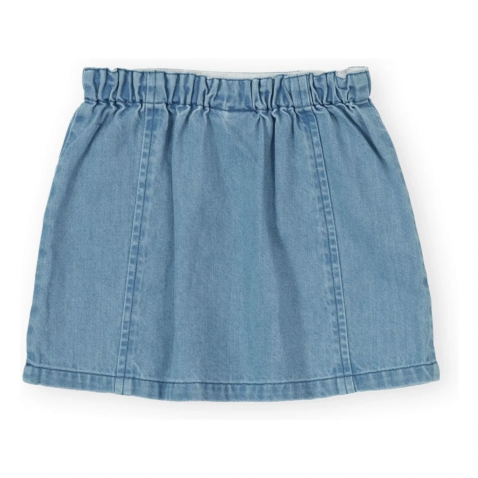 Goldie + Ace - Falda chambray con fresas | Azul