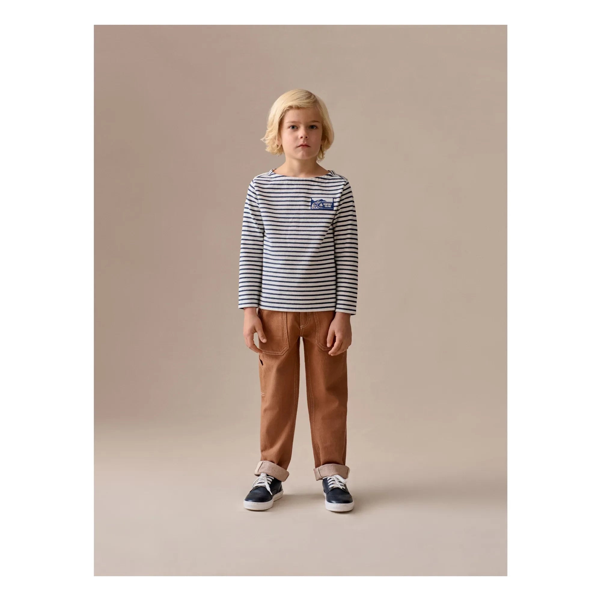 Bonpoint - Camiseta Baudelaire a rayas | Crudo