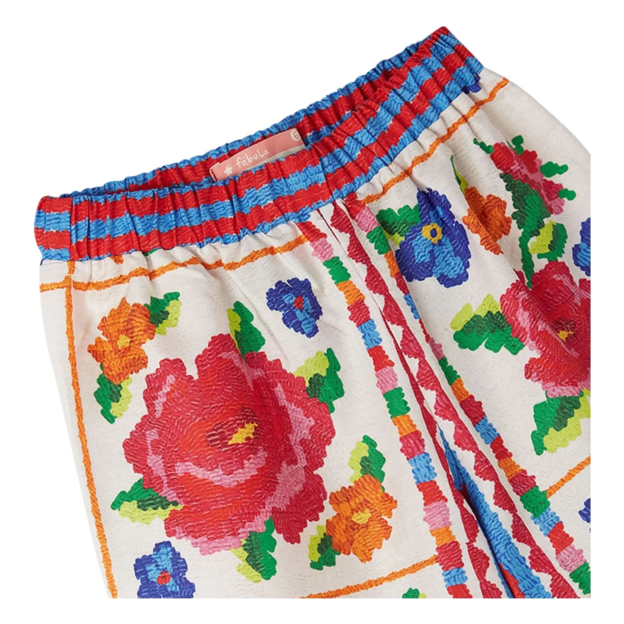 Fábula - Pantalón elástico floral | Rojo