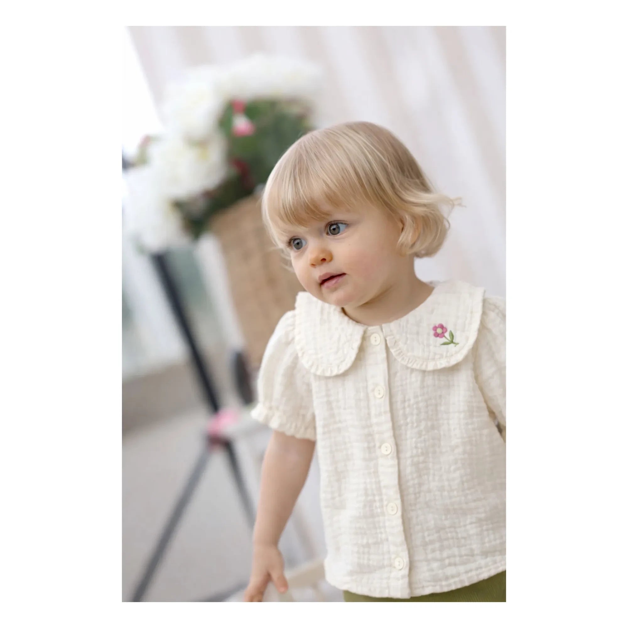 Lililotte - Blusa Paloma Gasa de Algodón Orgánico | Crudo