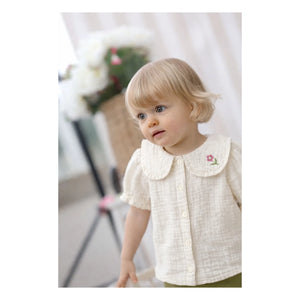 Lililotte - Blusa Paloma Gasa de Algodón Orgánico | Crudo