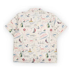 the new society - Clove Bateaux Camisa de algodón BCI | Crudo