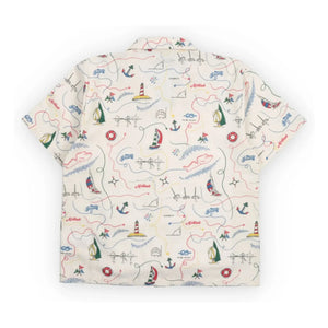 the new society - Clove Bateaux Camisa de algodón BCI | Crudo