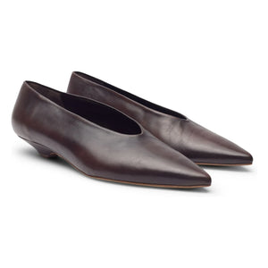 Augusta - Slingback Freya Deri | Kahverengi