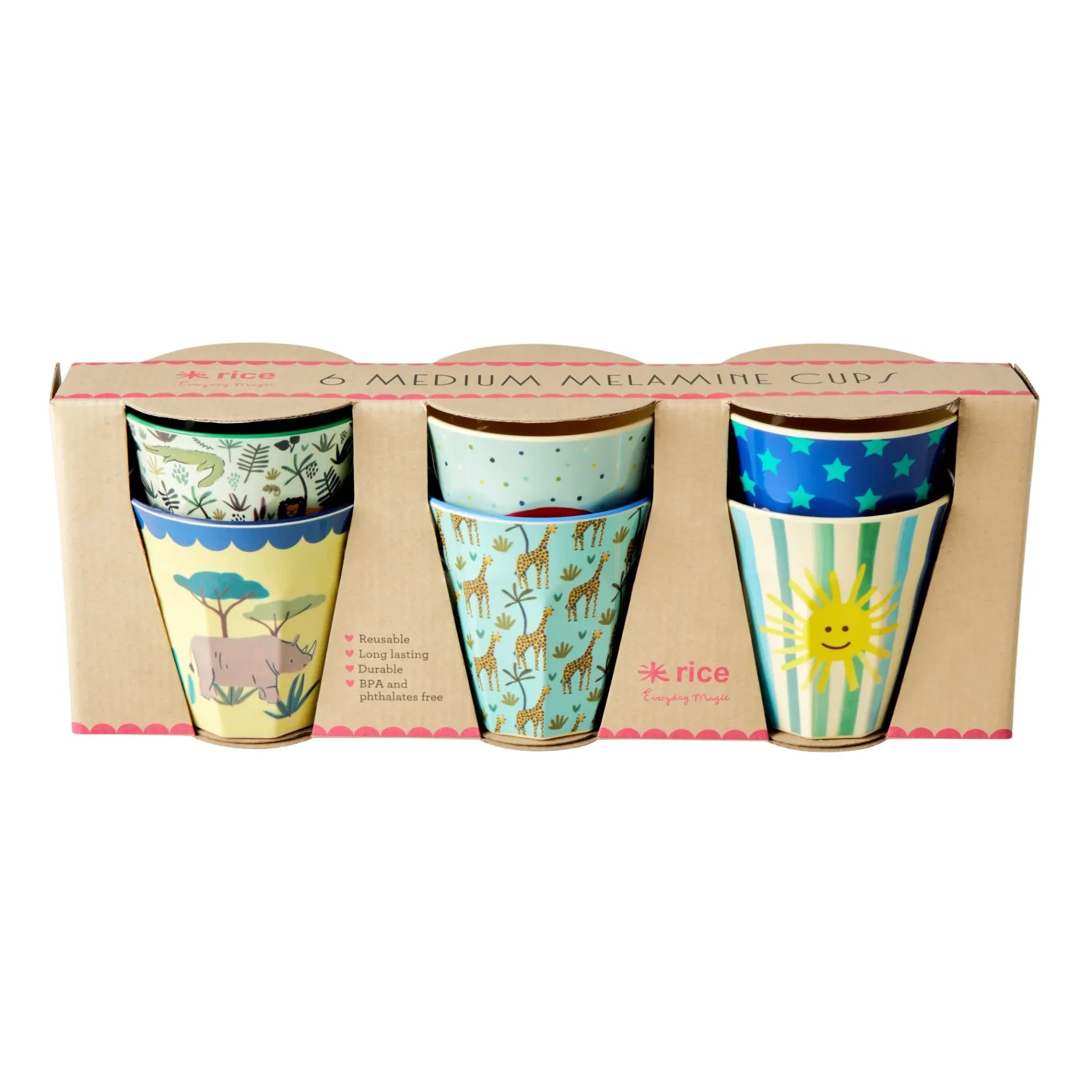 Arroz - Vasos originales - Set de 6