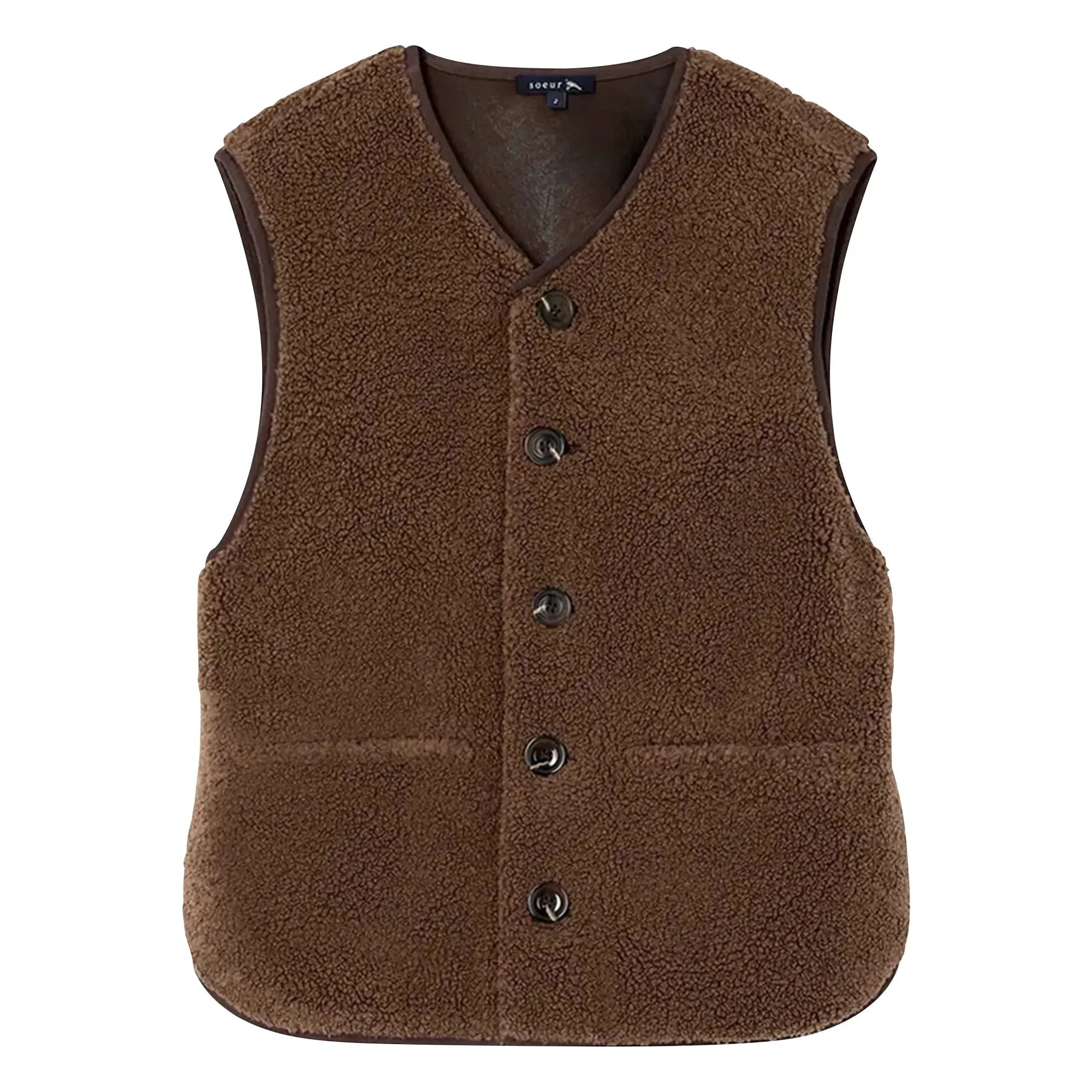 Soeur - Chaqueta Sherpa con Cremallera | Marrón