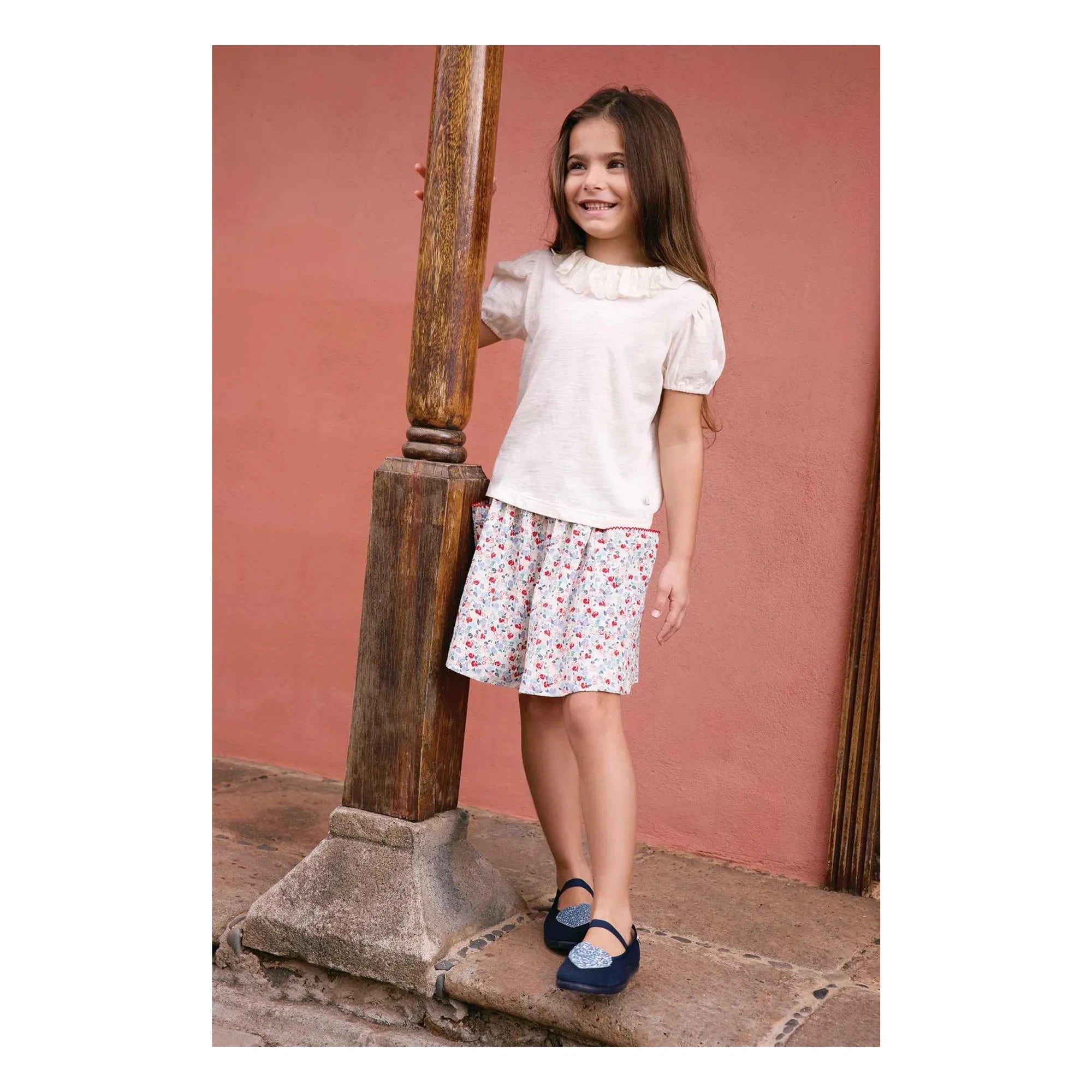Camiseta Polo bordado Niris Bonton | Crudo