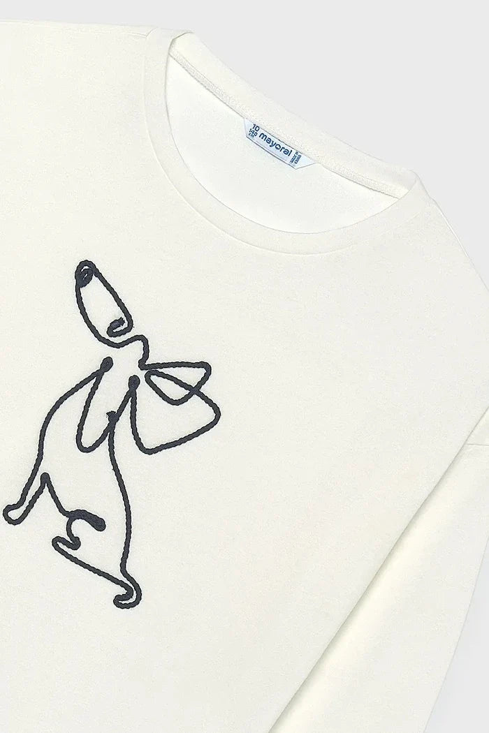 Blusa de manga larga de algodón Mayoral para niños